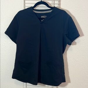 Fabletics Classic Black V-Neck Scrub Top